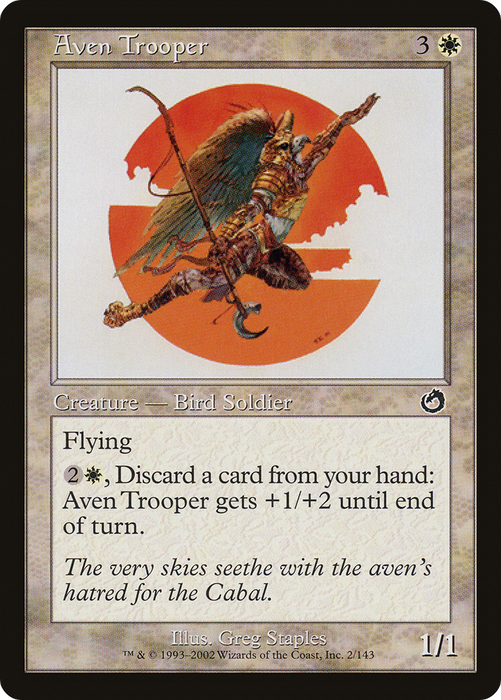 Aven Trooper (TOR-002) - common - Foil