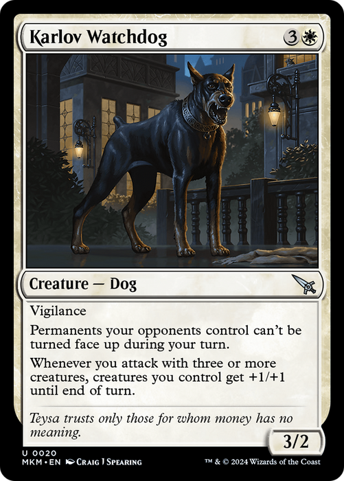 Karlov Watchdog (MKM-020) - uncommon
