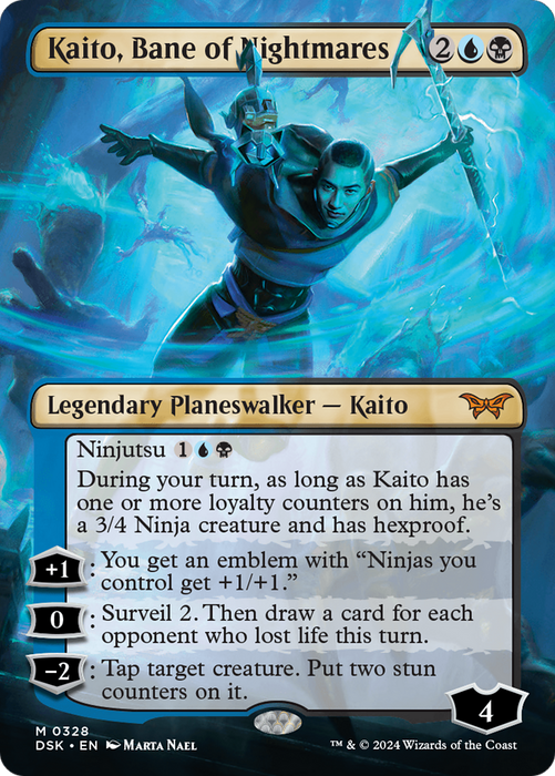 Kaito, Bane of Nightmares (DSK-328) - mythic (Borderless)