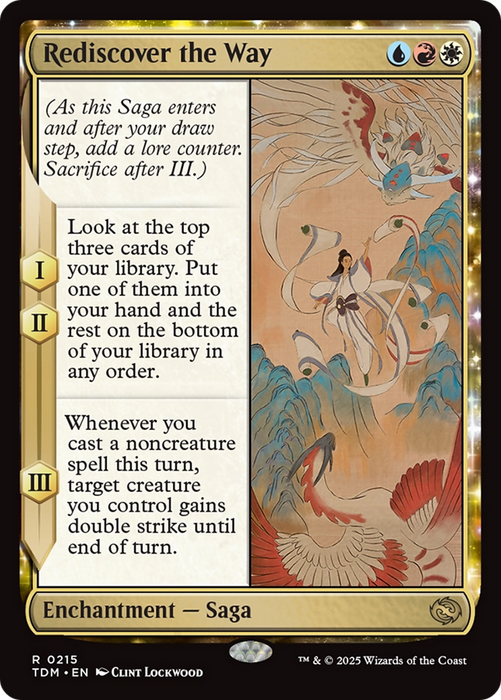 Rediscover the Way (TDM-215) - rare: (enchantment) - Foil