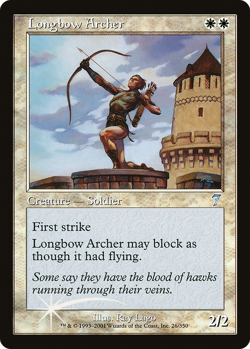 Longbow Archer (7ED-26★) - uncommon - Foil