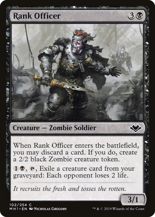 Rank Officer (MH1-102) - common - Foil