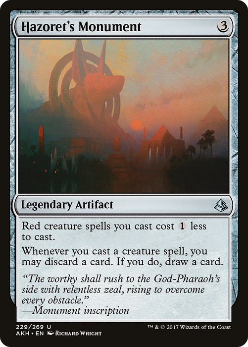 Hazoret's Monument (AKH-229) - uncommon - Foil