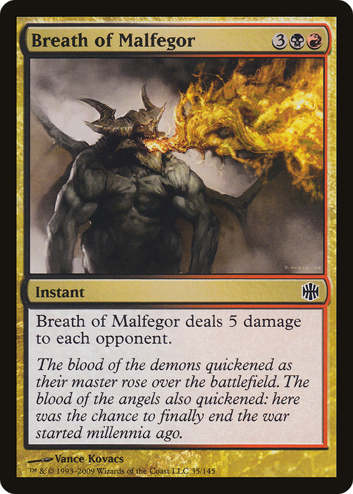 Breath of Malfegor (ARB-035) - common - Foil