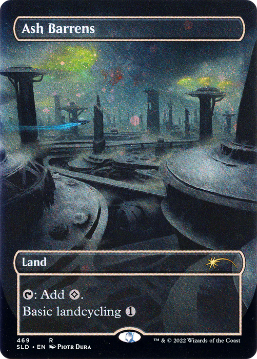Ash Barrens (SLD-469) - rare (Borderless) - Foil