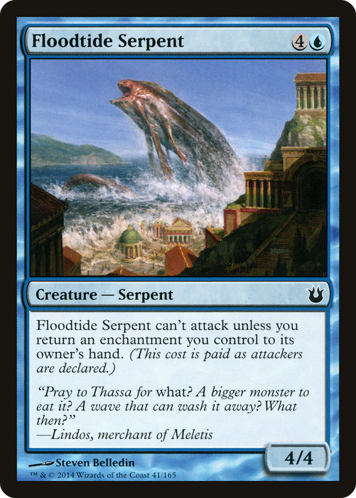 Floodtide Serpent (BNG-041) - common - Foil