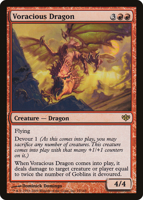 Voracious Dragon (CON-075) - rare - Foil