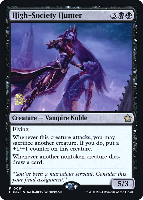 High-Society Hunter (PRE-61S) - rare - Foil