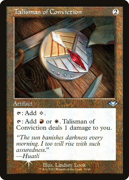 Talisman of Conviction (MH1-033) - uncommon - Etched Foil