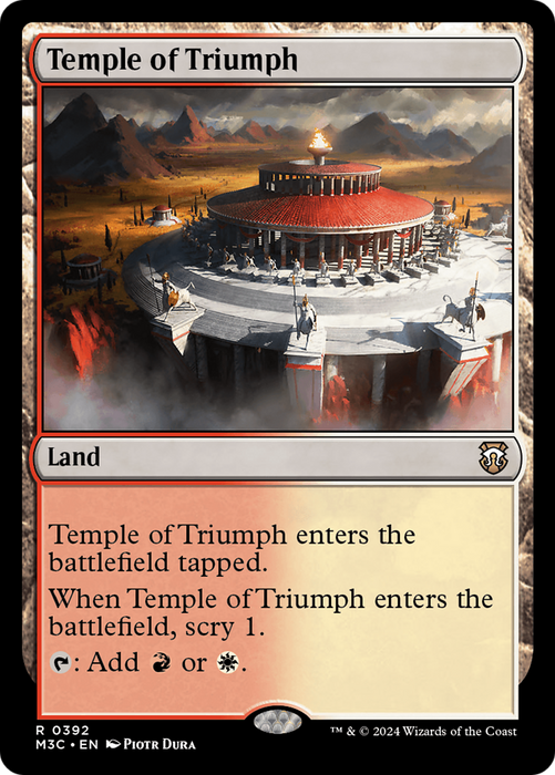 Temple of Triumph (M3C-392) - rare - Foil
