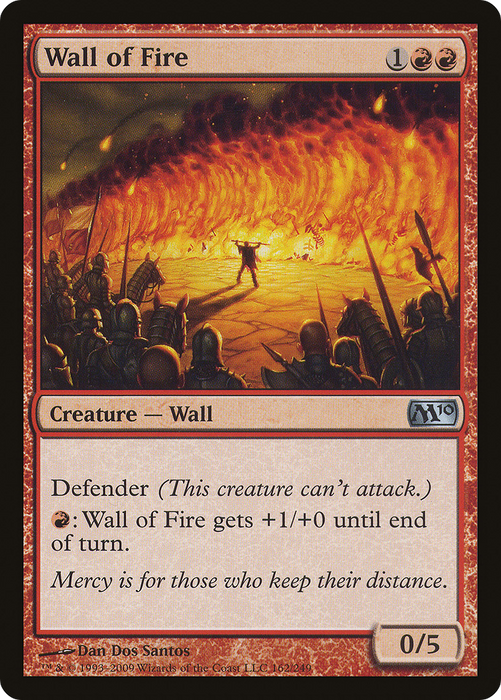 Wall of Fire (M10-162) - uncommon - Foil