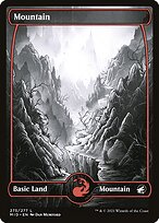 Mountain (MID-275) - common: (Full Art, Showcase) - Foil