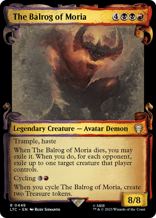 The Balrog of Moria (LTC-449) - rare: (Showcase) - Foil
