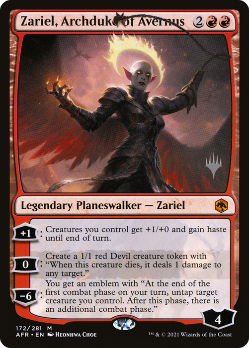 Zariel, Archduke of Avernus (PPAFR-172P) - mythic