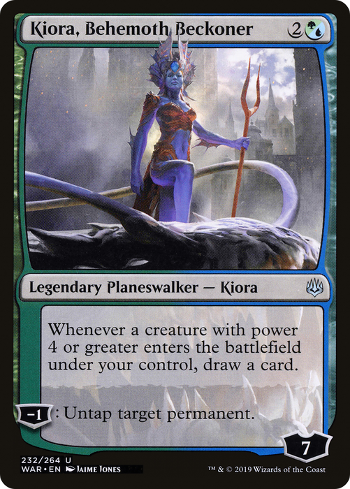 Kiora, Behemoth Beckoner (WAR-232) - uncommon - Foil