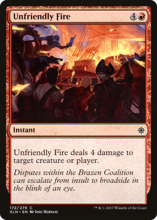 Unfriendly Fire (XLN-172) - common - Foil