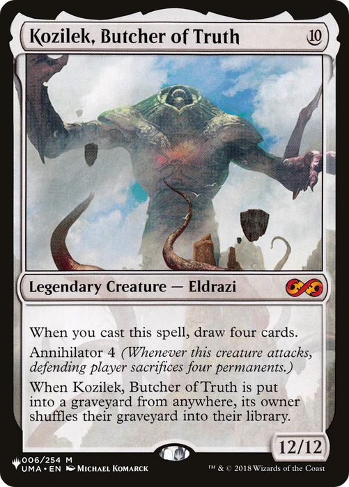 Kozilek, Butcher of Truth (LIST-UMA-6) - mythic