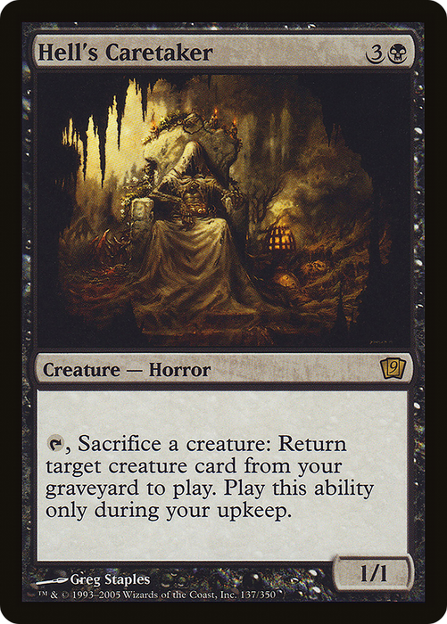 Hell's Caretaker (9ED-137★) - rare - Foil