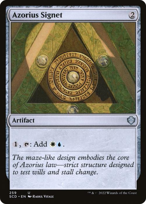 Azorius Signet (SCD-259) - uncommon