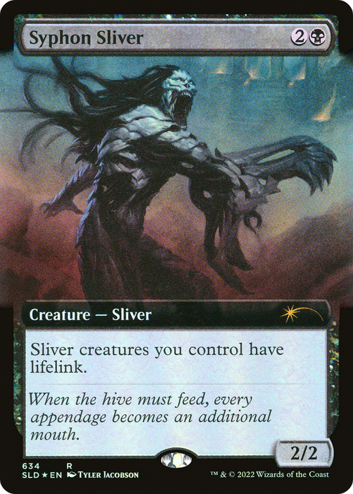 Syphon Sliver (SLD-634) - rare: (Extended Art) - Foil