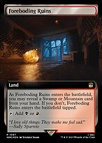 Foreboding Ruins (WHO-1087) - rare: (Extended Art) - Foil