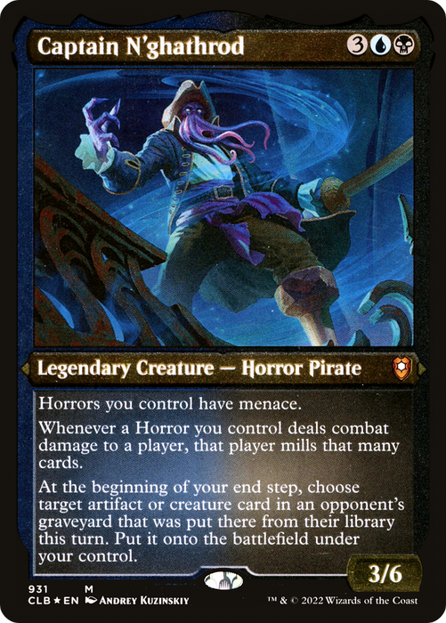 Captain N'ghathrod (CLB-931) - mythic - Etched Foil