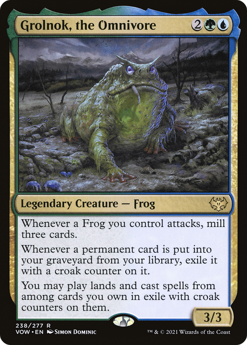 Grolnok, the Omnivore (VOW-238) - rare - Foil