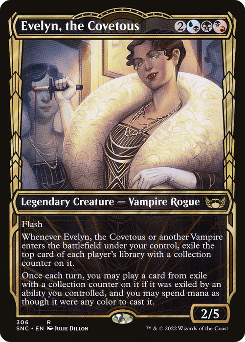Evelyn, the Covetous (SNC-306) - rare: (Showcase) - Foil