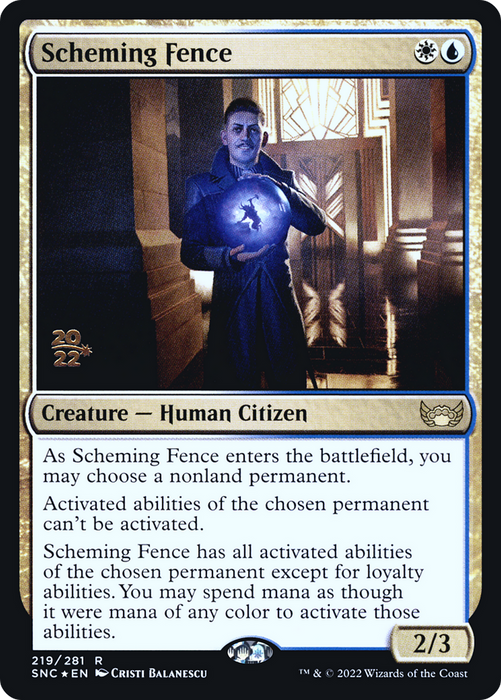Scheming Fence (PRE-219S) - rare - Foil