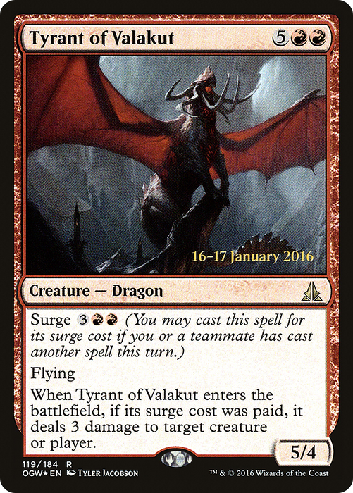Tyrant of Valakut (PRE-119S) - rare - Foil