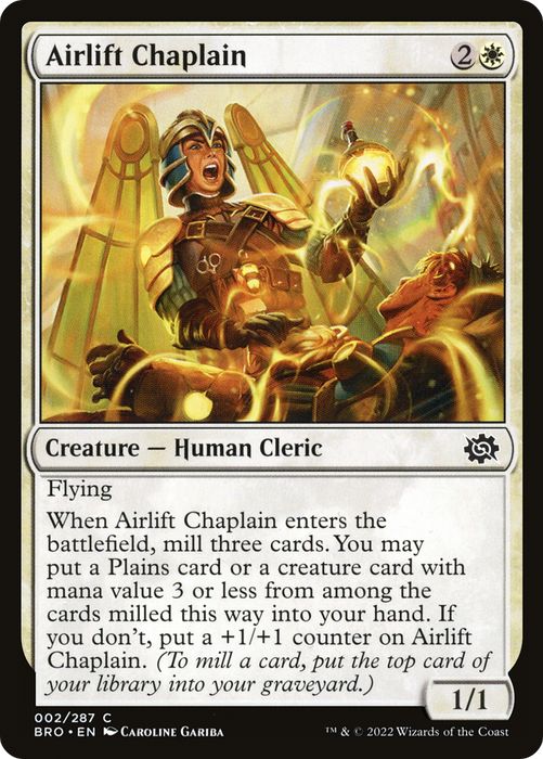 Airlift Chaplain (BRO-002) - common - Foil