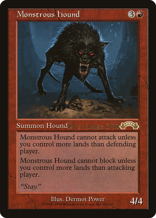 Monstrous Hound (PRE-089) - rare