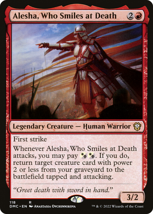 Alesha, Who Smiles at Death (DMC-118) - rare