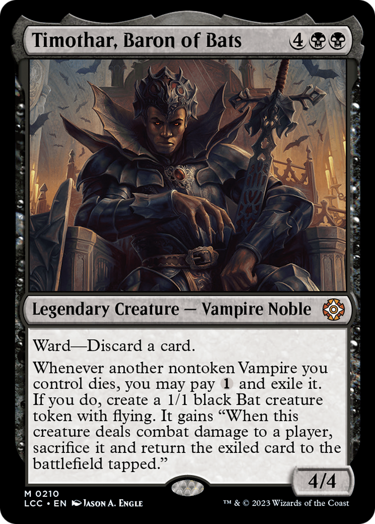 Timothar, Baron of Bats (LCC-210) - mythic