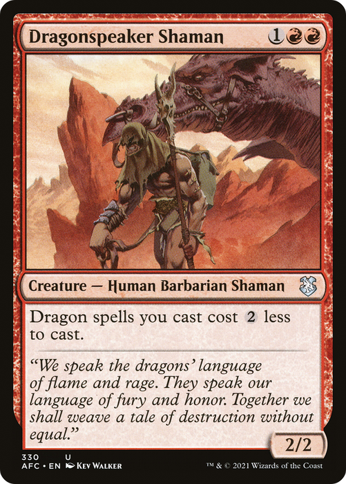 Dragonspeaker Shaman (AFC-330) - uncommon