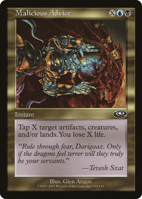 Malicious Advice (PLS-114) - common - Foil
