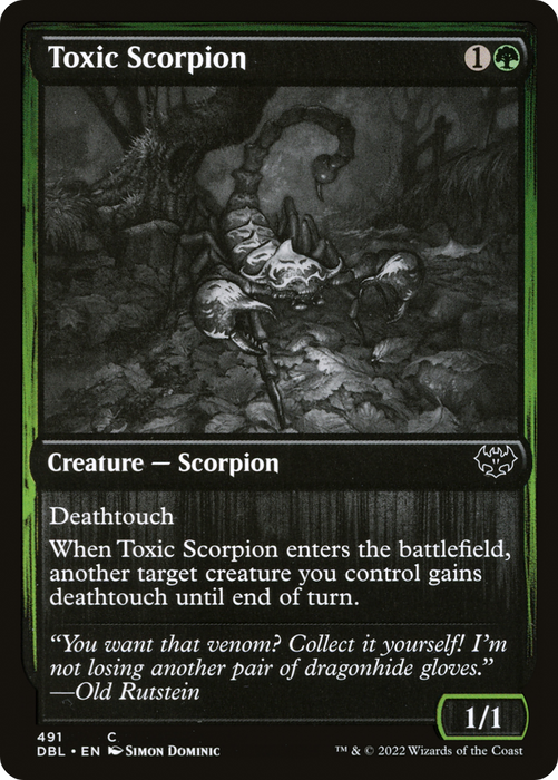 Toxic Scorpion (DBL-491) - common