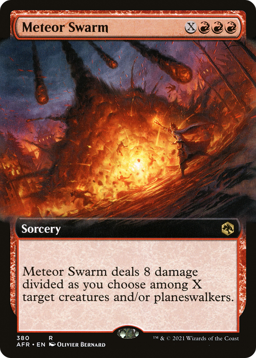 Meteor Swarm (AFR-380) - rare: (Extended Art) - Foil