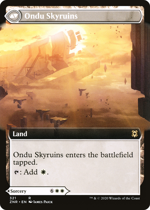 Ondu Inversion // Ondu Skyruins (ZNR-321) - rare: (Extended Art)