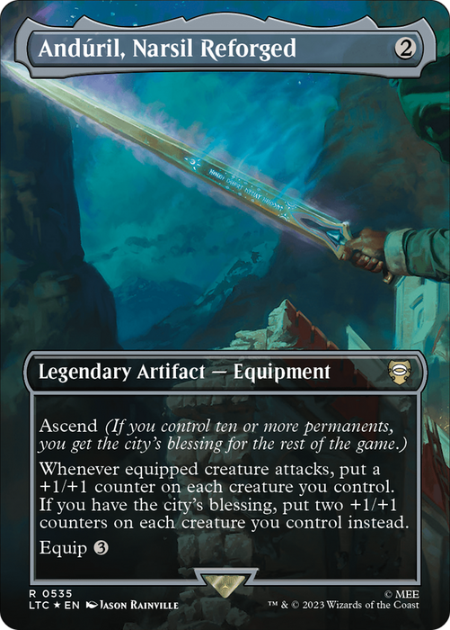 Andúril, Narsil Reforged (LTC-535) - rare (Borderless) - Foil