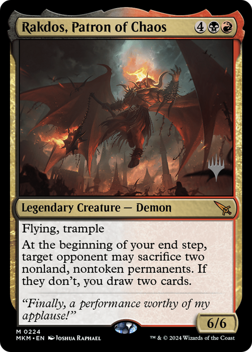 Rakdos, Patron of Chaos (PPMKM-224P) - mythic - Foil