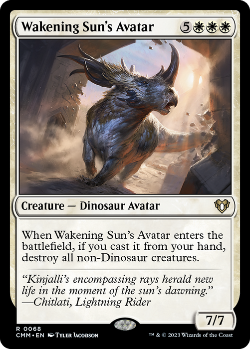 Wakening Sun's Avatar (CMM-068) - rare - Foil