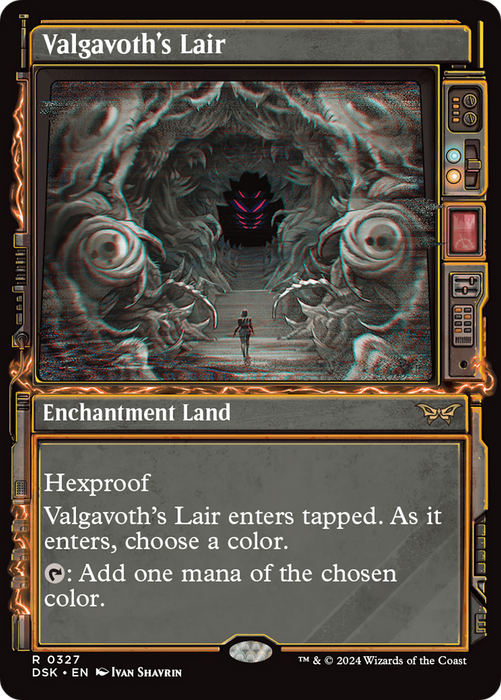 Valgavoth's Lair (DSK-327) - rare: (Showcase) - Foil