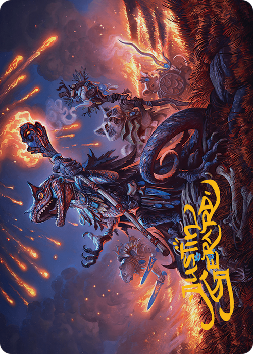 Valley Flamecaller // Valley Flamecaller (ABLB-021) - common (Borderless) - Foil