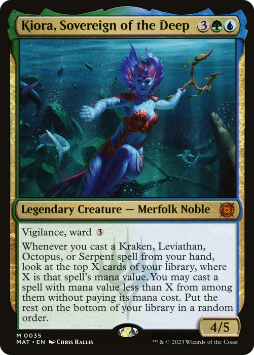 Kiora, Sovereign of the Deep (MAT-035) - mythic