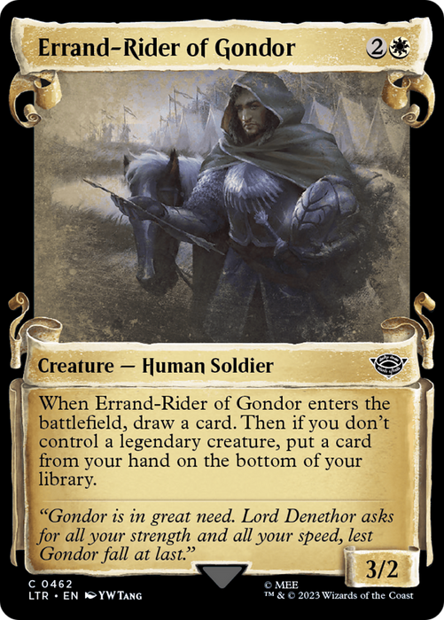 Errand-Rider of Gondor (LTR-462) - common: (Showcase) - Foil