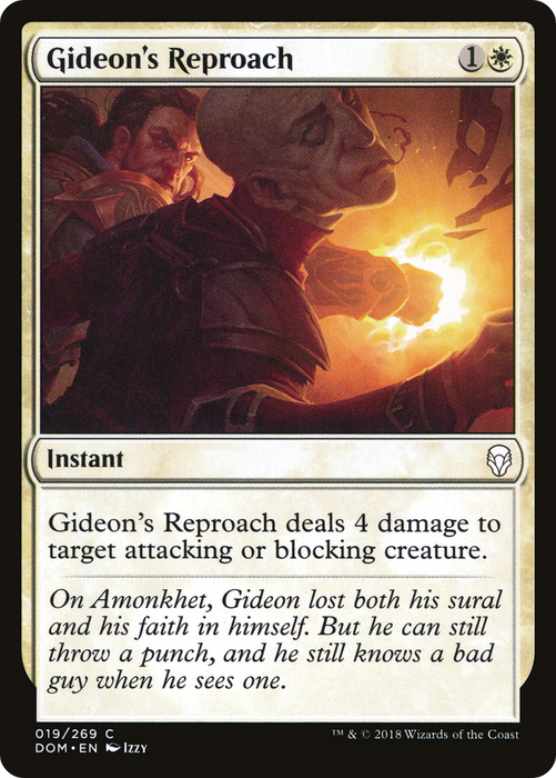 Gideon's Reproach (DOM-019) - common - Foil