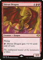 Shivan Dragon (DMR-135) - rare - Foil