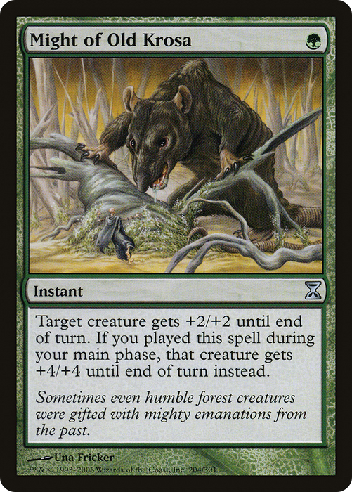Might of Old Krosa (TSP-204) - uncommon - Foil