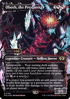 Obosh, the Preypiercer (MUL-184Z) - rare: (Showcase) (Borderless) - Foil
